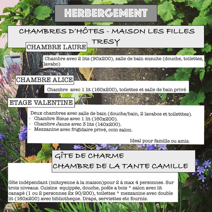 Chambres D Hotes Les Filles Tresy Passenans Екстер'єр фото